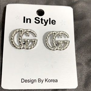 Silver earrings